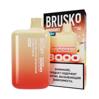(М) Одноразовая электронная сигарета Brusko Magic 3000 - смузи из банана и яблока (М) Одноразовая электронная сигарета Brusko Magic 3000 - смузи из банана и яблока